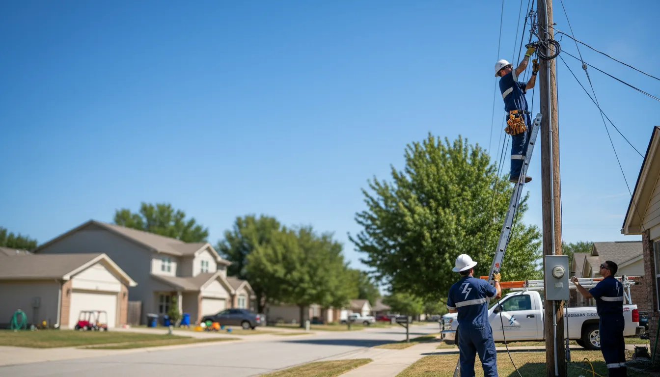 Residential electrician providing installation services in Mcalester, OK